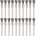 20PCS Wire Brushes - Metal Rust Removal, Polishing, Cleaning - 6mm Diameter, 3mm Shaft - Removes Burrs, Dust, and Oxide Layer - Handles Rough Surfaces - Designed for Industrial and DIY Enthusiasts
