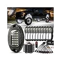 20Pods Metal Pure White LED Rock Lights Kit 6500K for Truck Pickup Offroad