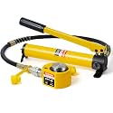 20T Low Profile Hydraulic Jack with CP-180 Hand Pump, 0.51" Stroke