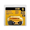 20V 6Ah 18650 Lithium Ion Battery Pack Compatible With DeWalt DCB184 DCB200 For Power Tools Drill Impact Wrench Outdoor Use 180Wh 10C BMS LED Indicator(1PCS 6.0Ah)