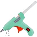 20W 20 WATT 7MM hot melt Glue Gun with ON Off Switch and LED Indicator (Free 10 Transparent Glue Sticks)