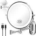 20X 9 inches Wall Mounted Magnifying Makeup