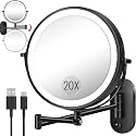 20X 934 Wall Mounted Magnifying Makeup Mirror