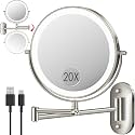 20X 934 Wall Mounted Magnifying Makeup Mirror
