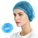 21" Disposable Non-Woven Bouffant Cap & Hair Net, 100 Count