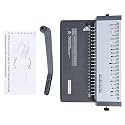 21 Hole Comb Binding Machine with Handle, Book Binder for A4 A5 Letter Size, 250 Sheets Binding Capacity, 18 Sheets Punching, Adjustable Margin Guide for Office School Home Use