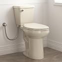 21 Inch Extra Tall Toilet in Bisque, Los Flexi Comfort High Beige Toilet for Seniors, Elongated Bowl, Two-Piece Bone Color Design, 1.28 GPF Single Flush, Soft-Close Seat, 12-Inch Rough-In