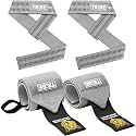 21-Inch Wrist Wraps and 24-Inch Lifting Straps Set for Weightlifting