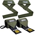 21-Inch Wrist Wraps and 24-Inch Lifting Straps Set for Weightlifting