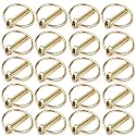 21 PCS 3/16 Lynch Pin Lynch Pin Assortment Kit Shaft Locking Pin,Heavy Duty Lynch Pin for Farm Tractors Trailers Mower