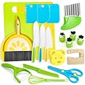 21 Pcs Kids Knife Set for Real Cooking Safe Kitchen Tools for Ages 4+