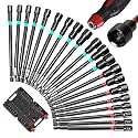 21 PCS Magnetic Impac Nut Driver Set, Metric &amp; SAE Socket Set, Storage Box