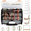210PCS Heavy Duty PTO and Hitch Lynch Pins, Clip and Cast Iron Pull Ring &amp; Positioning Pin for Trucks, Tractors, Hand Carts, Towing Mowing,Lawn Mowers &amp; Trailers