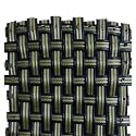 213ft PE Flat Rattan Woven Rope, Plastic Wicker Furniture Repair Rattan, Synthetic Rattan Replacement Material for Patio - Black Gold
