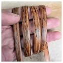 213ft PE Flat Rattan Woven Rope, Plastic Wicker Furniture Repair Rattan, Synthetic Rattan Replacement Material for Patio - Dark Wood Color