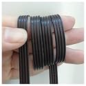 213ft PE Flat Rattan Woven Rope, Plastic Wicker Furniture Repair Rattan, Synthetic Rattan Replacement Material for Patio - Deep Coffee Double-Sided
