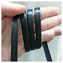 213ft PE Flat Rattan Woven Rope, Plastic Wicker Furniture Repair Rattan, Synthetic Rattan Replacement Material for Patio - Black