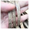 213ft PE Flat Rattan Woven Rope, Plastic Wicker Furniture Repair Rattan, Synthetic Rattan Replacement Material for Patio - Wood Grain
