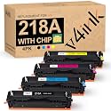v4ink 218A Toner Cartridge 4-Pack Replacement for HP 218A 218X W2180A Toner