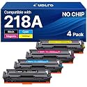 218A Toner Cartridges 4 Pack - MFP 3301fdw 218A Toner Replacement for HP 218A HP 218X Work for Color Laser Pro 3301fdw 3301cdw 3201dw 3301sdw Printer Ink W2180A , No CHIP, Black Cyan Yellow Magenta