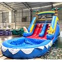 21FT(L) Commercial Water Slide for Adults Kids, 100% Heavy Duty PVC Inflatable Water Slide Backyard w/ 950W Blower, Family Size Pool for Outdoor Party, 21x11x12ft, 500lbs Capacity, Fast Drainage