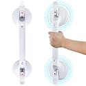 21inch Upgrade Suction Shower Grab Bar, Portable Shower Handle Bar Suction Grip Bar Bathtub Handle with Strong Hold Suction Cup Fitting and Rapid Release for Bathroom(Max Capacity :300lb