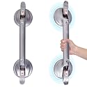 21inch Upgrade Suction Shower Grab Bar, Portable Shower Handle Bar Suction Grip Bar Bathtub Handle with Strong Hold Suction Cup Fitting and Rapid Release for Bathroom(Max Capacity :300lb