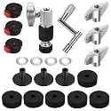 21pcs Cymbal Stand Parts Felts Sleeves Wing Nuts Drum Accessories Hardware