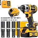 21V wireless impact wrench,Wireless drill/driver compatible with car (Machine+Battery 1)