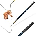 22" 64" Snake Hook Reptile Catcher Stick Tongs Rattlesnakes Grabber Pick-up Handling Tool Kit for Catching Controlling or Moving Python Copperhead (Small Snake Hook - Blue)