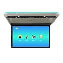 22" Overhead Monitor Screen Display LED Vehicle Flip Down Roof Mount Console HDMI TV Player Control Panel NO DVD（Grey）
