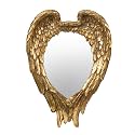 22" x 16" Golden Wing Accent Mirror, Wall Mirror for Living Room, Entryway, Bedroom, Foyer, Office BZ418