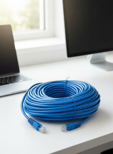 terabyte 2275 meter cat55e ethernet cable network cable internet cable rj45 lan wire high speed patch cable computer cord 2275 m patch cable compatible with laptop pc router modem blue