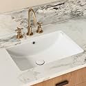 22 Inch Undermount Bathroom Sink Rectangular, Los Flexi 22" x 16" White Ceramic Vanity Sink with Overflow, Durable Vitreous China Under Counter Lavatory Basin