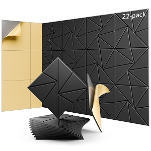 22 Pack Self-Adhesive Acoustic Panels Sound Proof