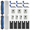 (22 Pack) T80 Omni Replacement Parts Compatible with ECOVACS DEEBOT T80 Omni Robot Vacuum, 2 Roller Brushes, 2 Brush Rollers, 6 Side Brushes, 7 Dust Bags, 5 HEPA Filters, Accessories Kit