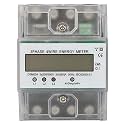 220/380V 5-80A Power Meter, Consumption Digital Electric Power Meter, 4P Three Phase KWh Meter with LCD, Frequency 50Hz