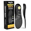 220+ lbs Heavy Duty Support Insoles - Welnove Plantar Fasciitis Insoles,L