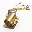 220V Band Heating Element, 35x30-50mm, Sealed Copper Coil with K Thermocouple, for Laminator, 150W-250W(4 wires,35x30mm 150W)