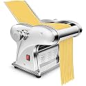 220V Commercial Electric Pasta Maker, 135W Automatic Noodle Machine, Stainless Steel Dough Roller &amp; Cutter, Multifunctional Pasta Maker with 3 Knives for Dumplings &amp; Wontons
