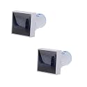 22mm Square Voltmeter AC 60-500V Volt Meter Panel LED Digital Voltage Indicator Light (2pcs Blue)