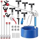 22Pcs Airless Paint Sprayer Gun Kit & 50Ft x 1/4“ NPT Hose, 3600PSI