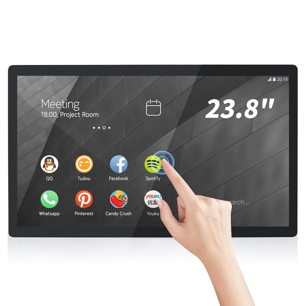 23.8 inch Android 12 Touchscreen Monitor Tablet, 16:9 FHD 1080P, WiFi ...