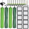 23 Pack Replacement Parts for iRobot Roomba i7 i7+ i3 i3+ i4 i4+ i5 i5+ i6 i6+ i8 i8+ E5 E6 E7 j6 j6+ j7 j7+ Combo i5 i5+ j5 j5+, 4 Roller Brush 10 Filter 10 Side Brush 1 Front Caster Wheel