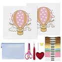23Pcs Hot Air Balloon 18 Mesh Needlepoint Canvas Kit for Beginners Adults
