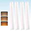 24" 4Pack Swivel Under Cabinet Lighting Hardwired Plug in,16W 1200LM