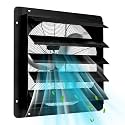 24" Heavy-Duty Automatic Shutter Exhaust Fan Wall Mount – 3500 CFM High-Speed Ventilation, Quiet 1500 RPM Motor – Ideal for Attic, Garage, Workshop, Greenhouse