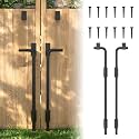 24" Heavy Duty Cane Bolt Drop Rod for Gate, Pack of 2