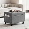 24" Rectangular Ottoman with Storage for Living Room, Bedroom
