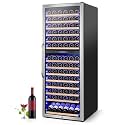 Velivi 24" Dual-Zone Wine Fridge Tall Freestanding/Built-in Wine Cooler